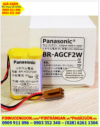 Panasonic BR-AGCF2W (Zắc nâu); Pin nuôi nguồn Panasonic BR-AGCF2W lithium 6v _Xuất xứ Nhật